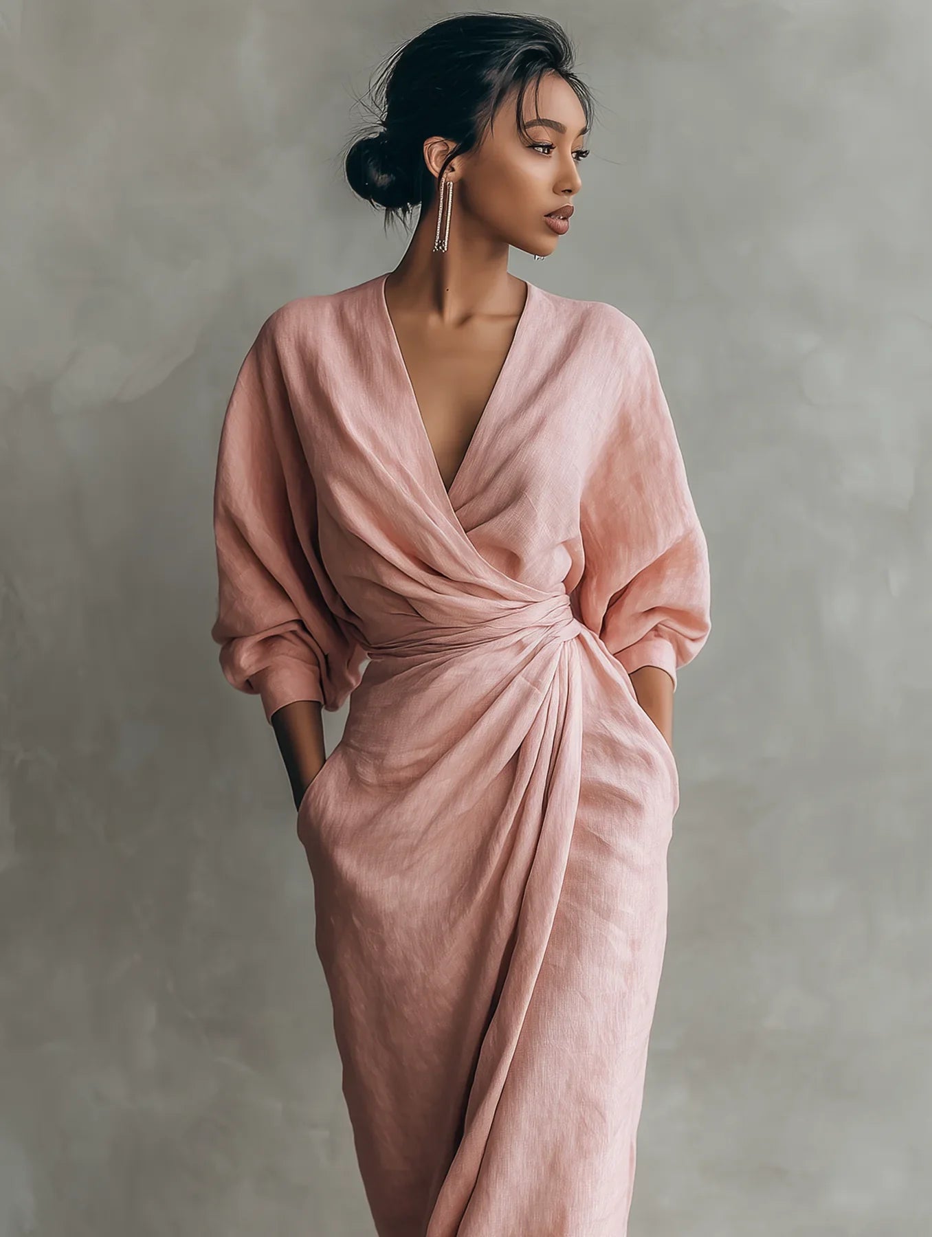 Lorena | Vestito Maxi con scollo a V