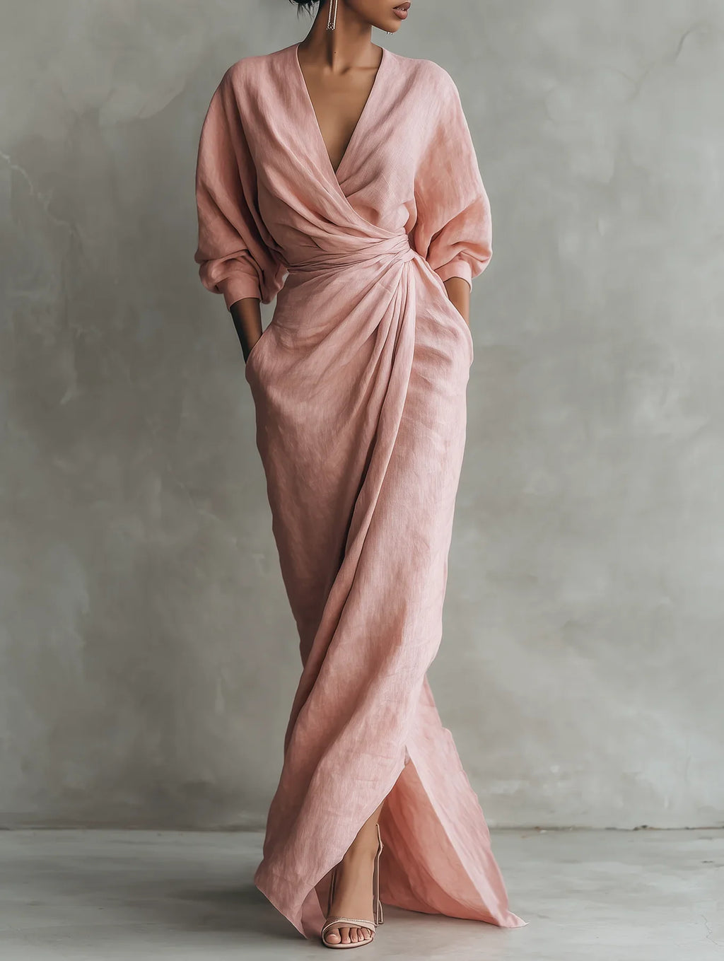 Lorena | Vestito Maxi con scollo a V