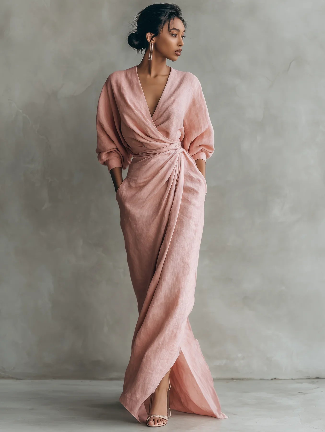Lorena | Vestito Maxi con scollo a V