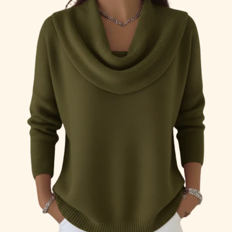 JULIA | JERSEY CON COLLO DRAPPEGGIATO
