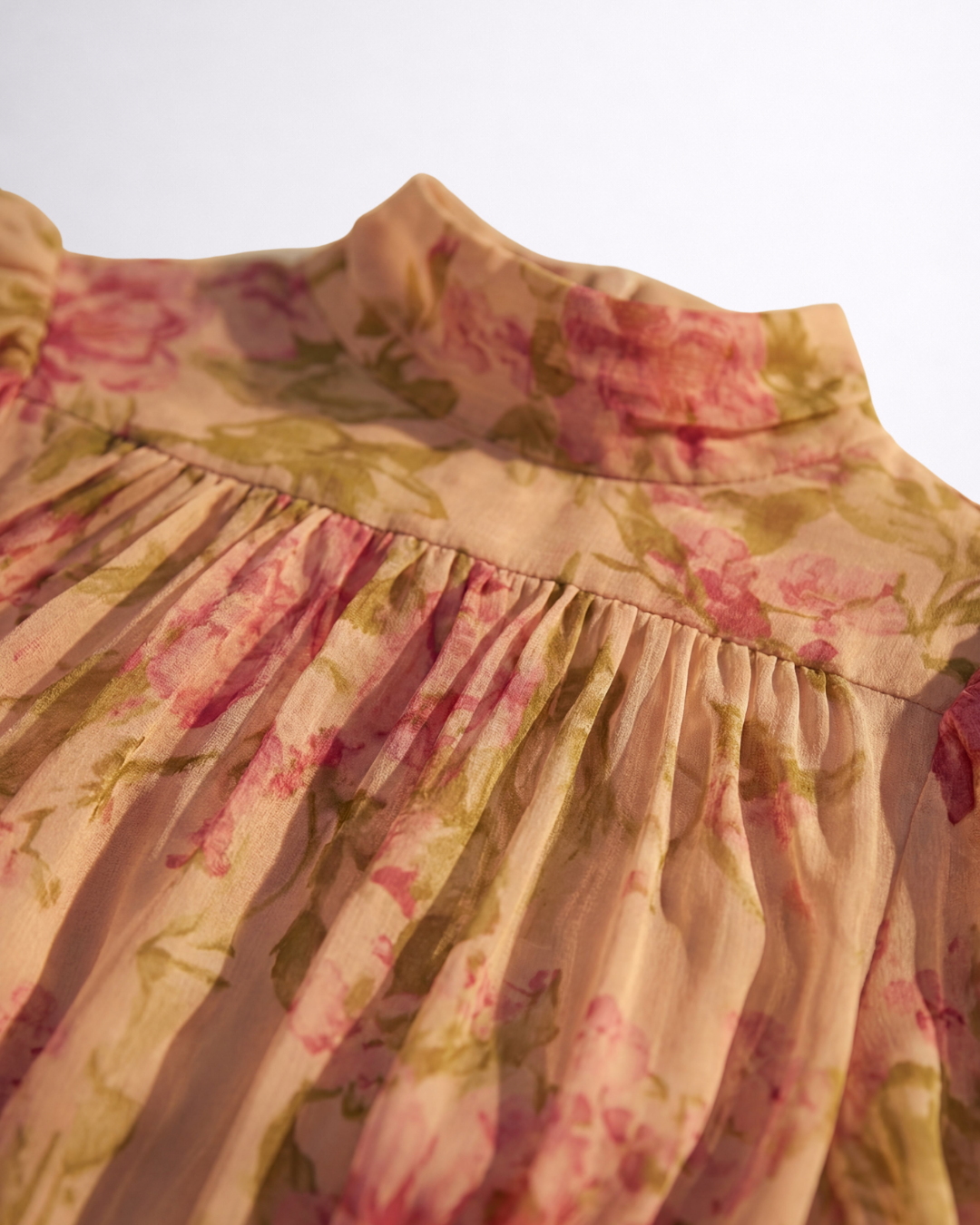 ROSARIO | ABITO LUNGO FLOREALE IN CHIFFON