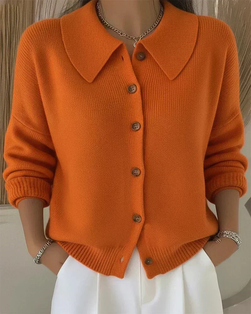 VEGA | GIACCA A MAGLIA CON COLLETTO DA CAMICIA