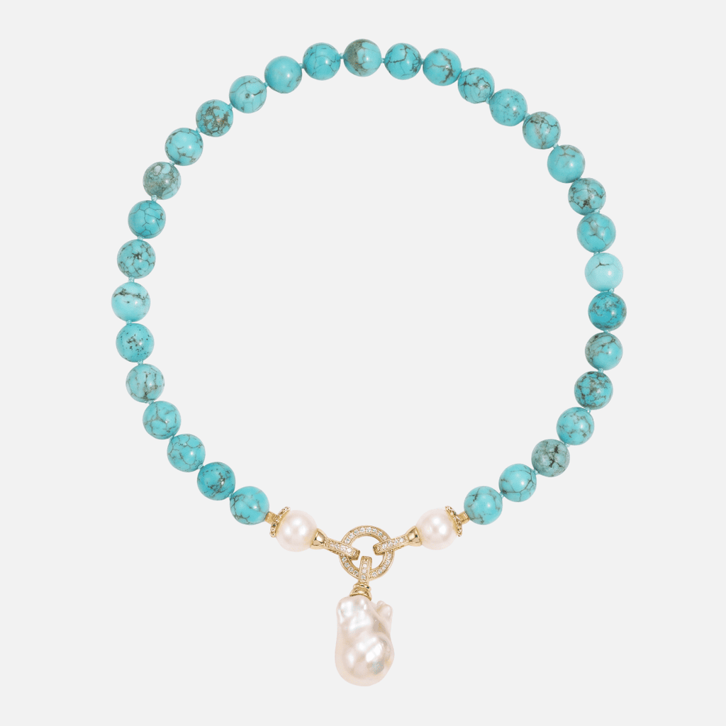 COLLANA DI PERLE AZZURRE