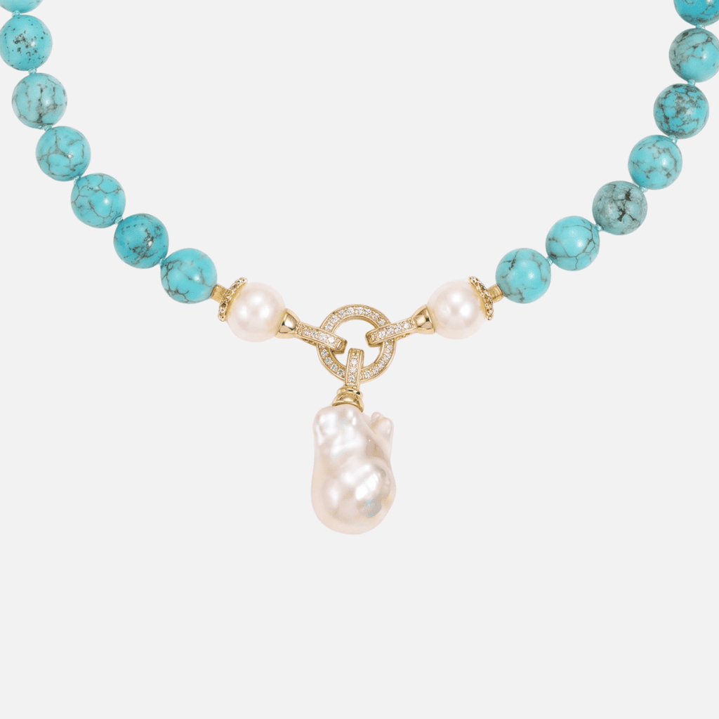 COLLANA DI PERLE AZZURRE