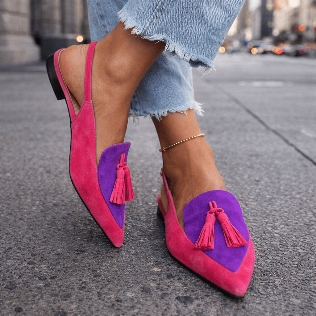 LORENA | SANDALI CON LACCETTI CON NAPPE CHIC