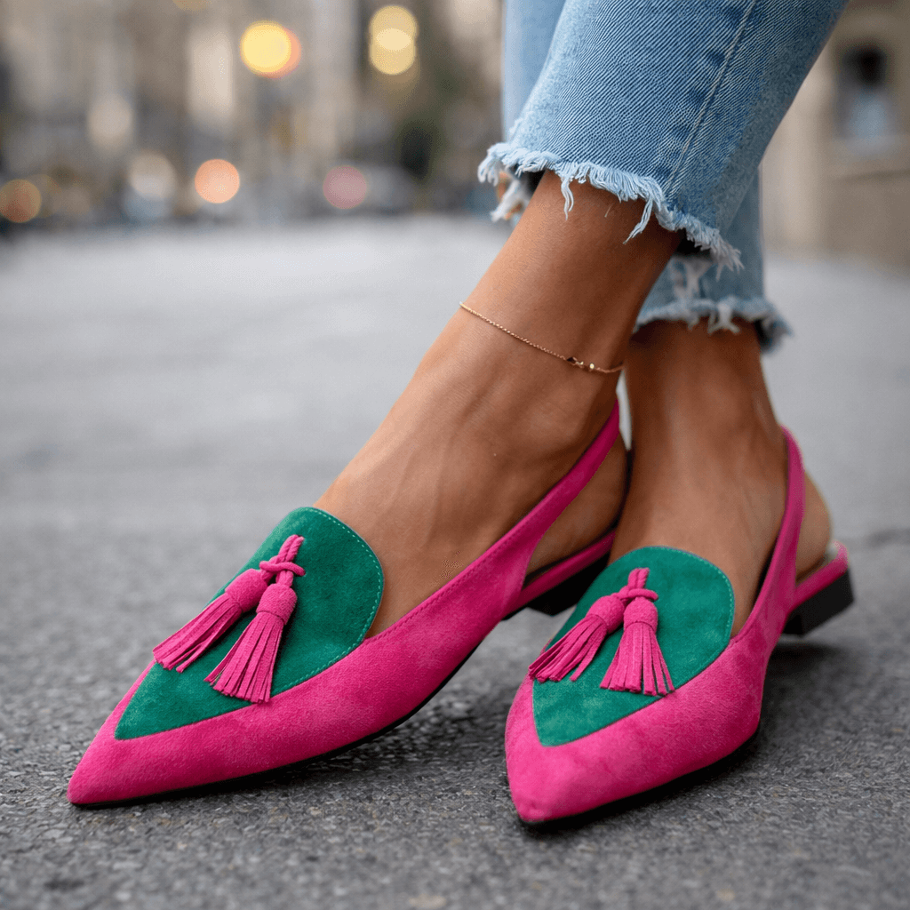 LORENA | SANDALI CON LACCETTI CON NAPPE CHIC