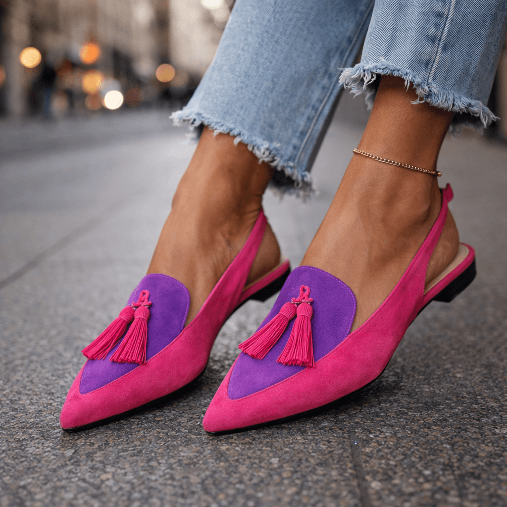 LORENA | SANDALI CON LACCETTI CON NAPPE CHIC
