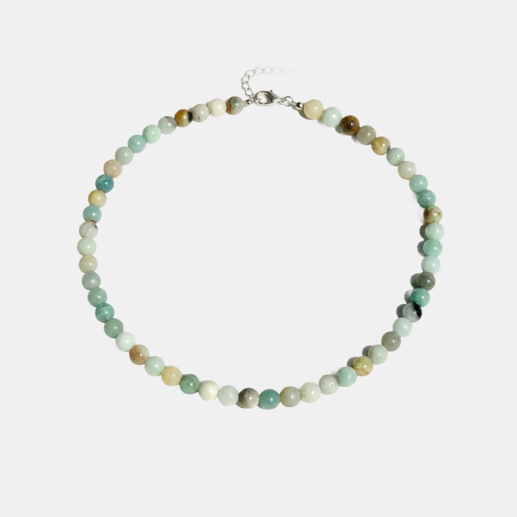 COLLANA DI PERLINE IN PIETRA AMAZONITE