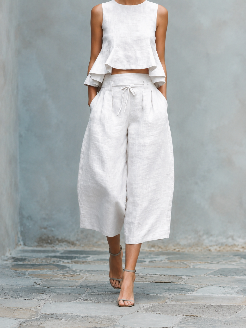 Freya | Set da due pezzi per donna con orlo arricciato