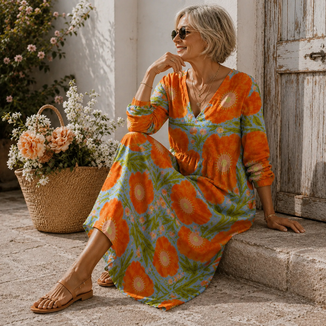 ALICE | ABITO LUNGO SUNSET BLOOM