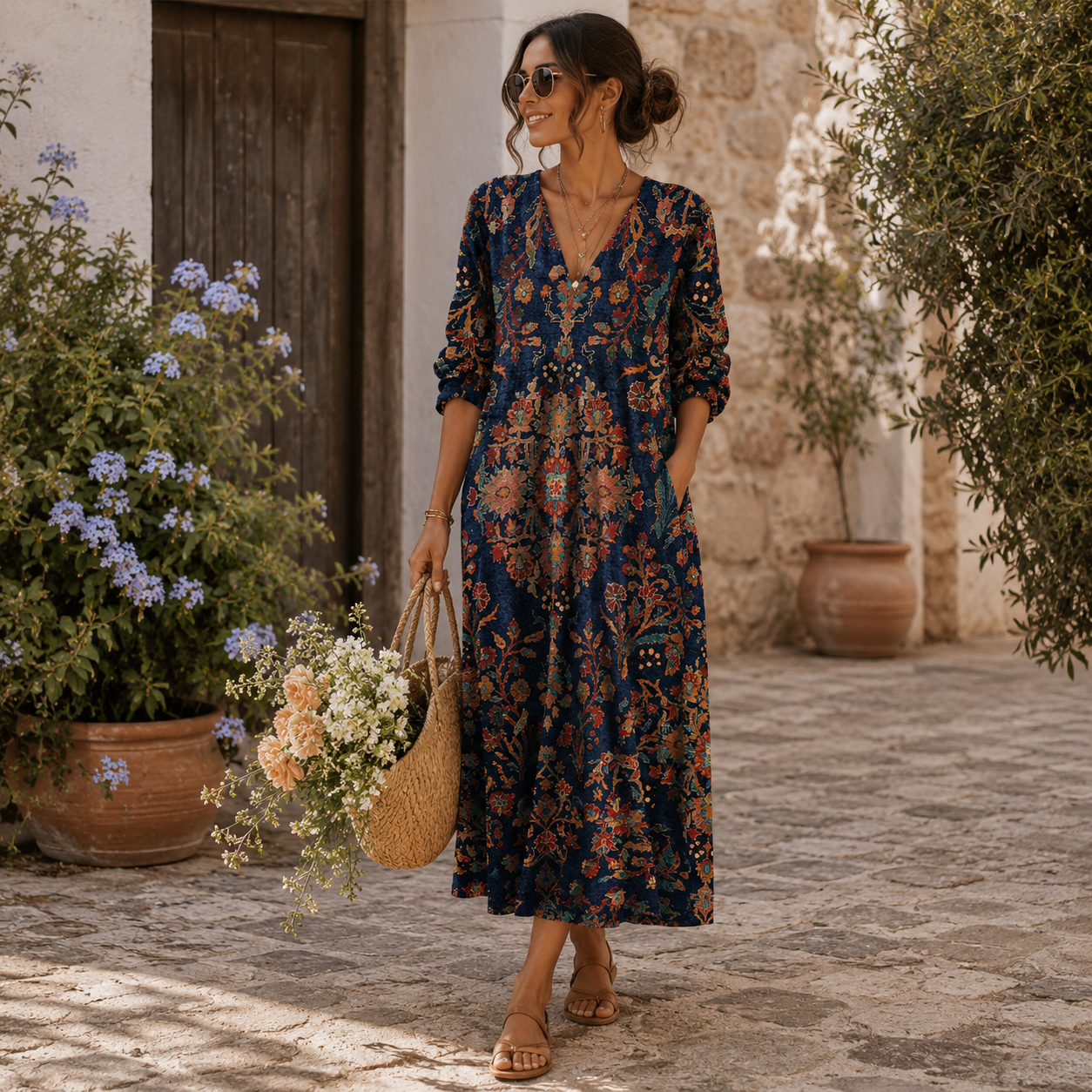 ÉDITH | ABITO LUNGO VINTAGE MIDNIGHT