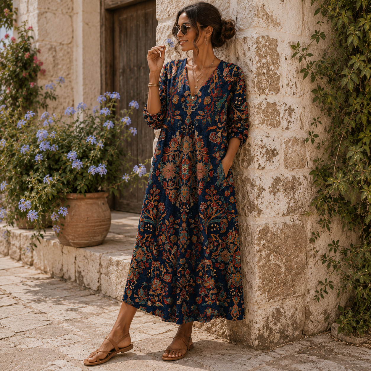 ÉDITH | ABITO LUNGO VINTAGE MIDNIGHT