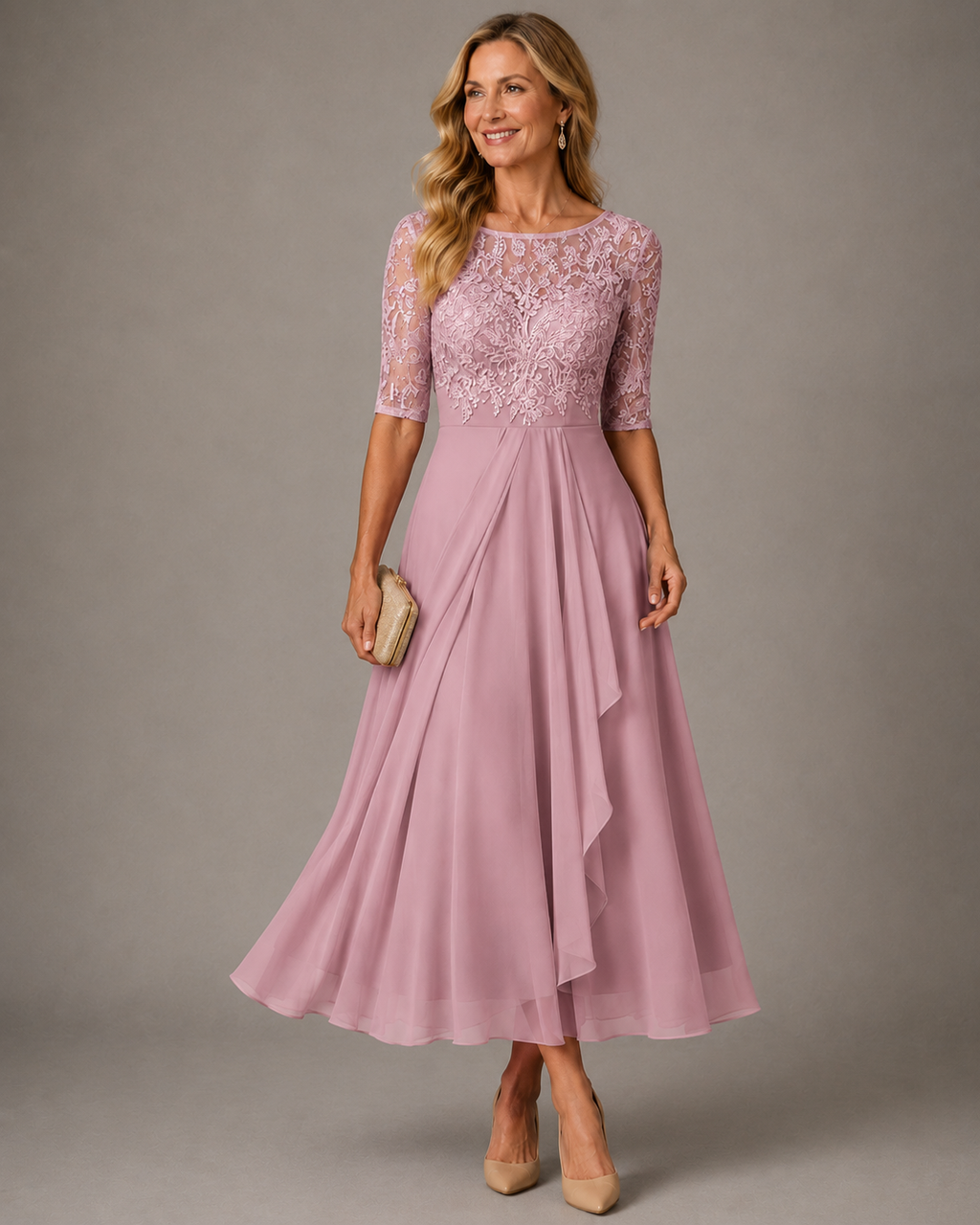 ROSE – THE LACE MIDI DRESS THAT FLATTERS YOUR SILHOUETTE