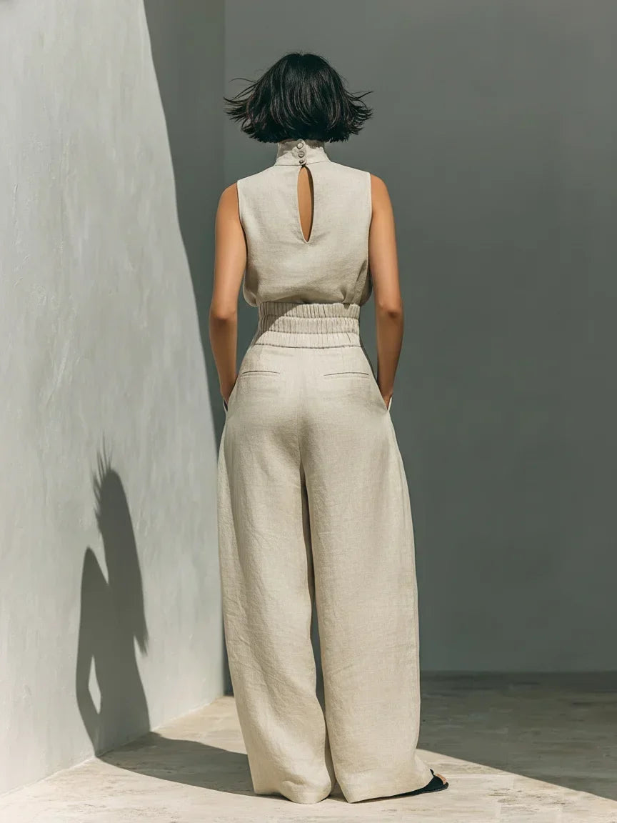 Joana | Completo elegante in cotone e lino