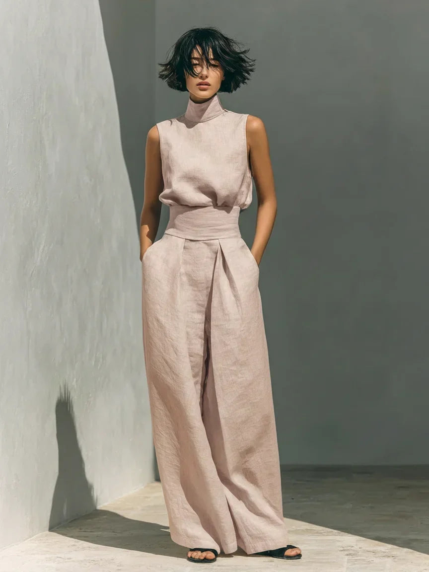 Joana | Completo elegante in cotone e lino