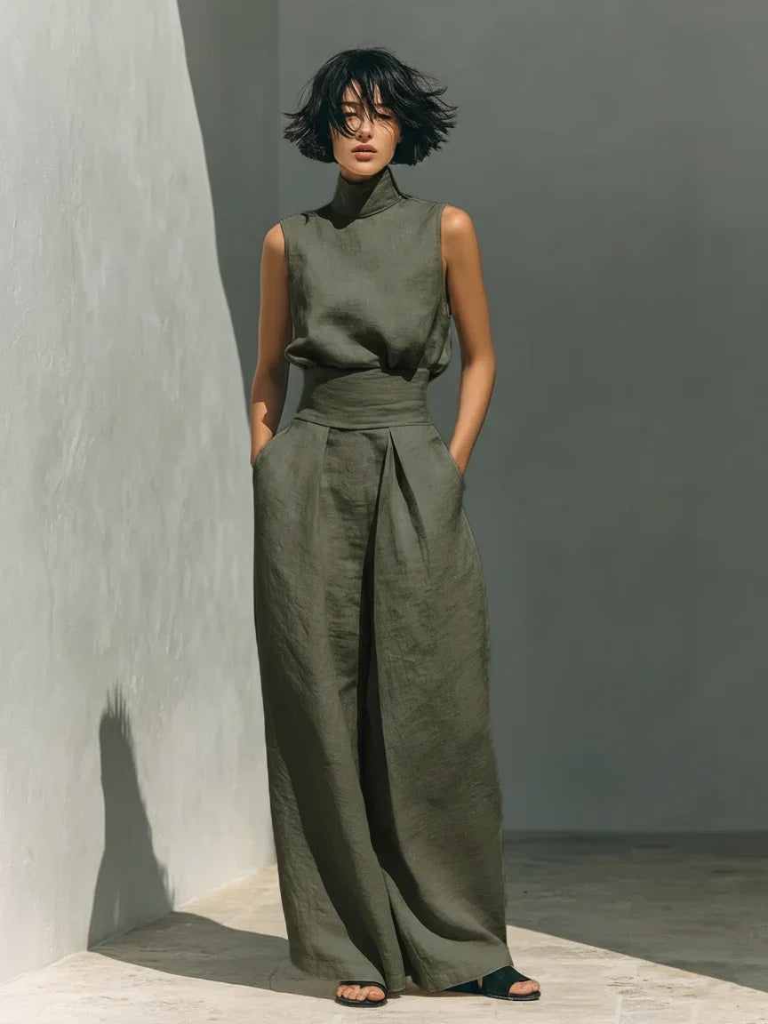 Joana | Completo elegante in cotone e lino