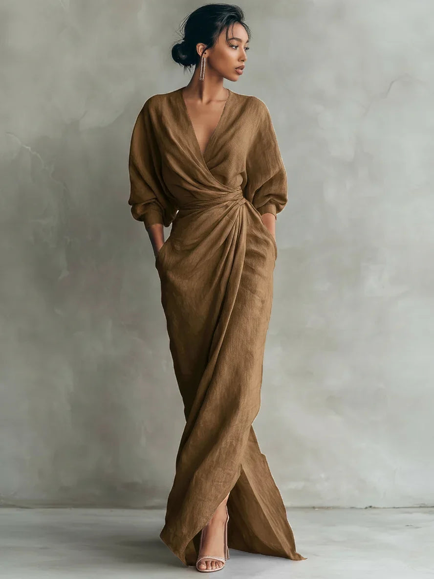 Lorena | Vestito Maxi con scollo a V