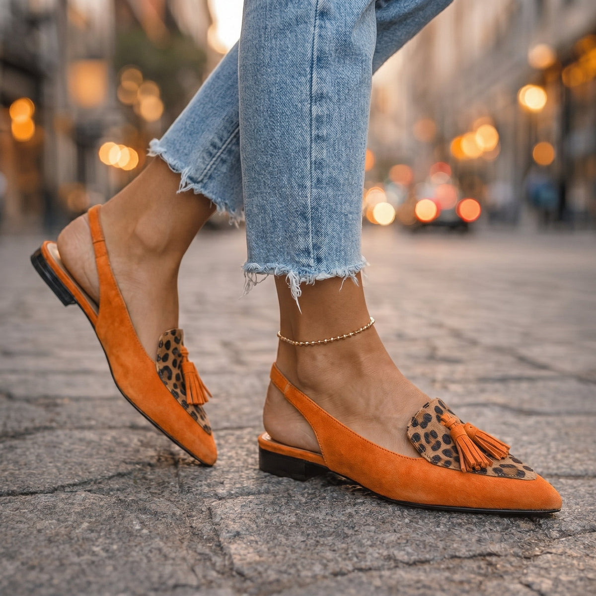 LORENA | SANDALI CON LACCETTI CON NAPPE CHIC