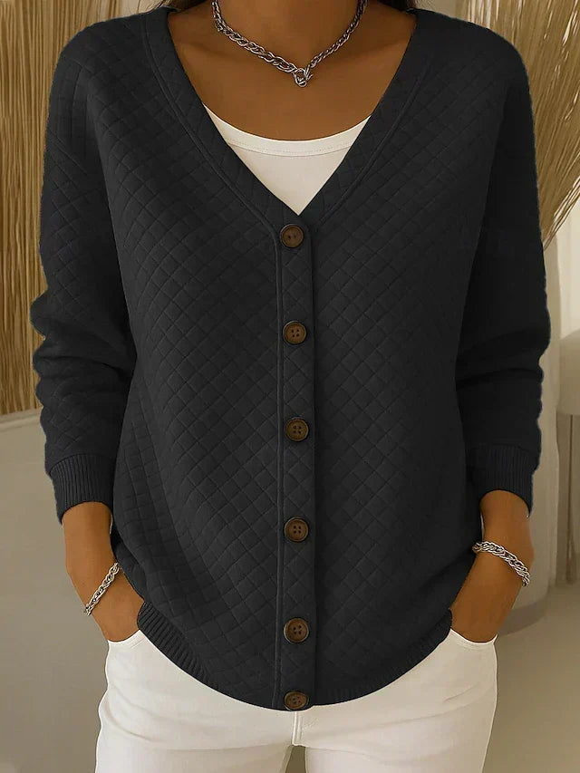 LEONOR | GIACCA IN MAGLIA IMBOTTITA CON BOTTONI