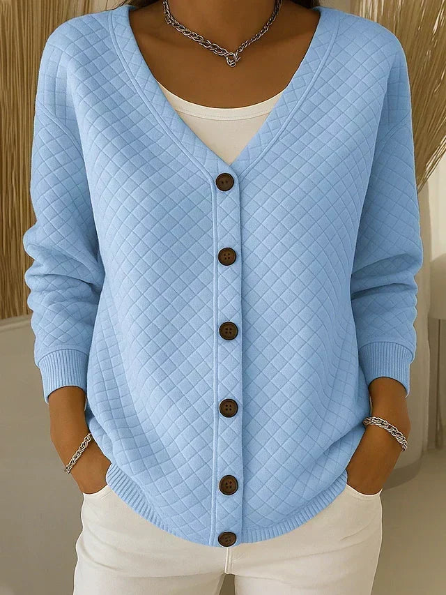 LEONOR | GIACCA IN MAGLIA IMBOTTITA CON BOTTONI
