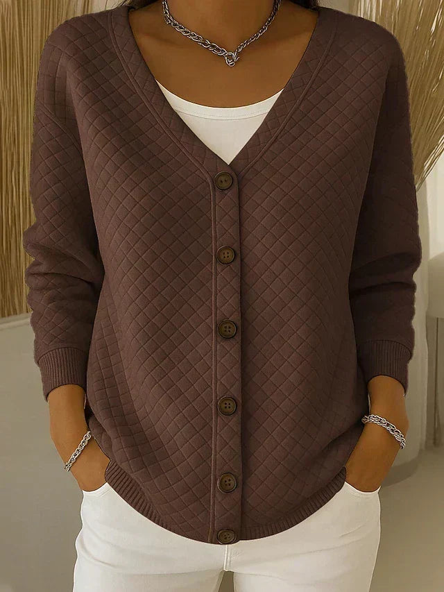 LEONOR | GIACCA IN MAGLIA IMBOTTITA CON BOTTONI