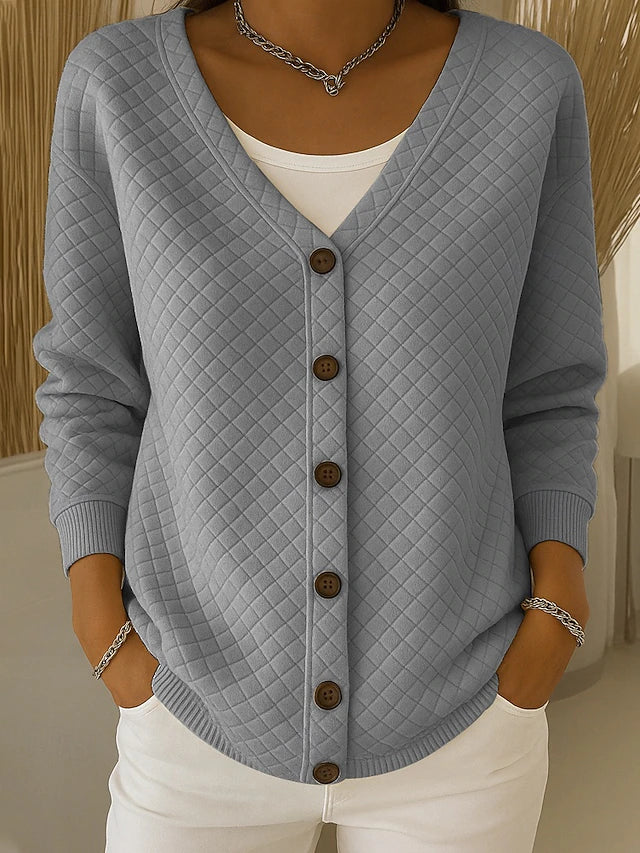 LEONOR | GIACCA IN MAGLIA IMBOTTITA CON BOTTONI