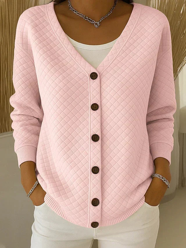 LEONOR | GIACCA IN MAGLIA IMBOTTITA CON BOTTONI