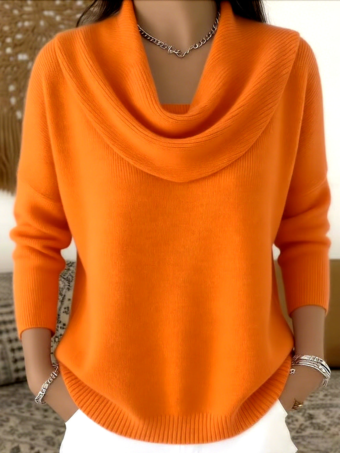 JULIA | JERSEY CON COLLO DRAPPEGGIATO