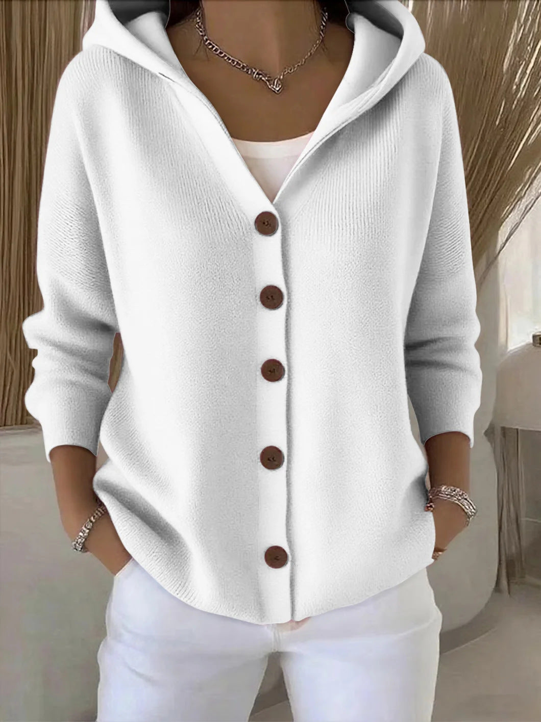 ROCÍO | GIACCA A MAGLIA CON CAPPUCCIO