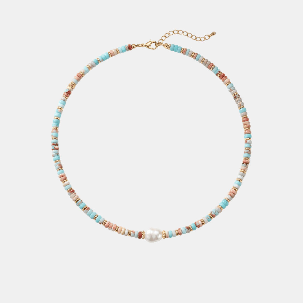 COLLANA DI PERLINE DI PERLA PASTELLO