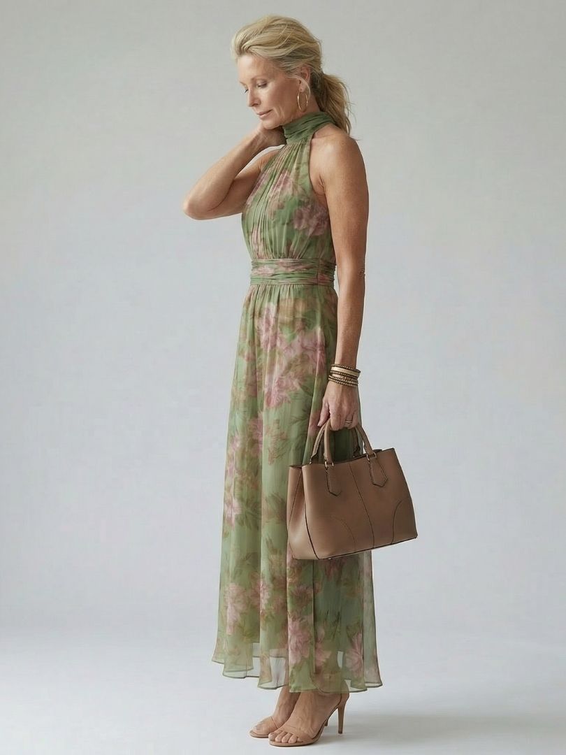 NAOMI | HALTER MAXI DRESS