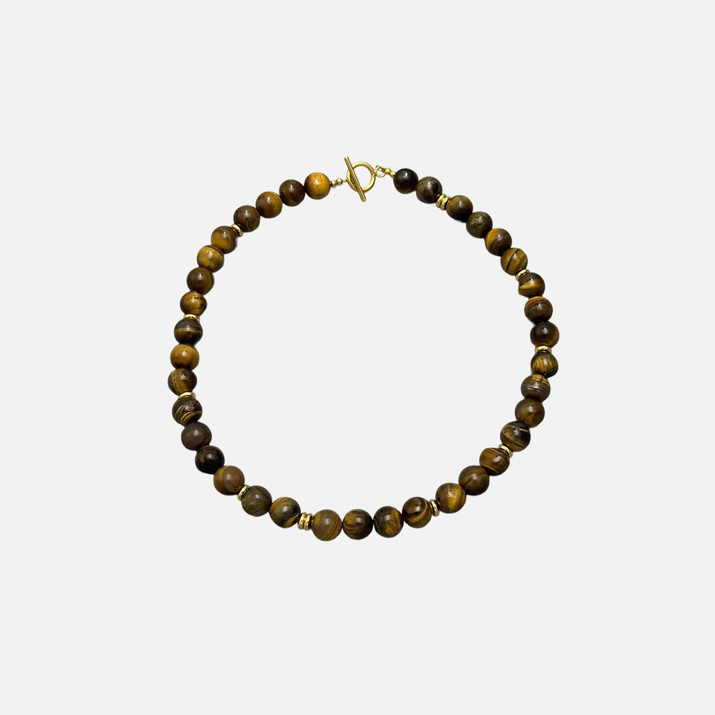 COLLANA GIROCOLLO CON PERLINE E CHIUSURA A PERNO