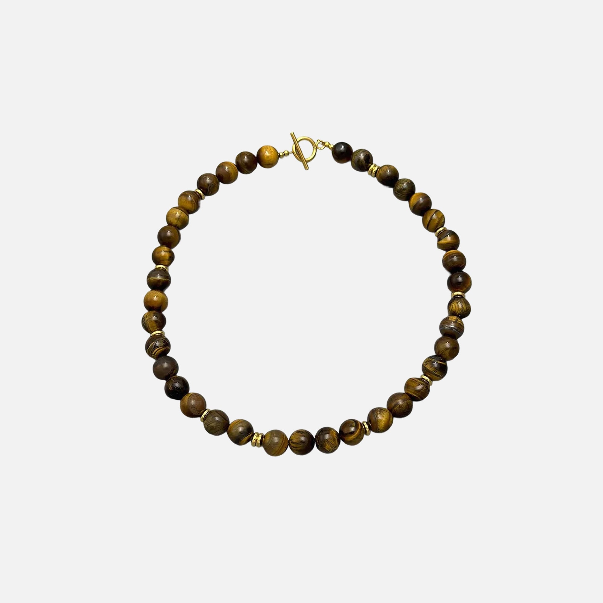 COLLANA GIROCOLLO CON PERLINE E CHIUSURA A PERNO