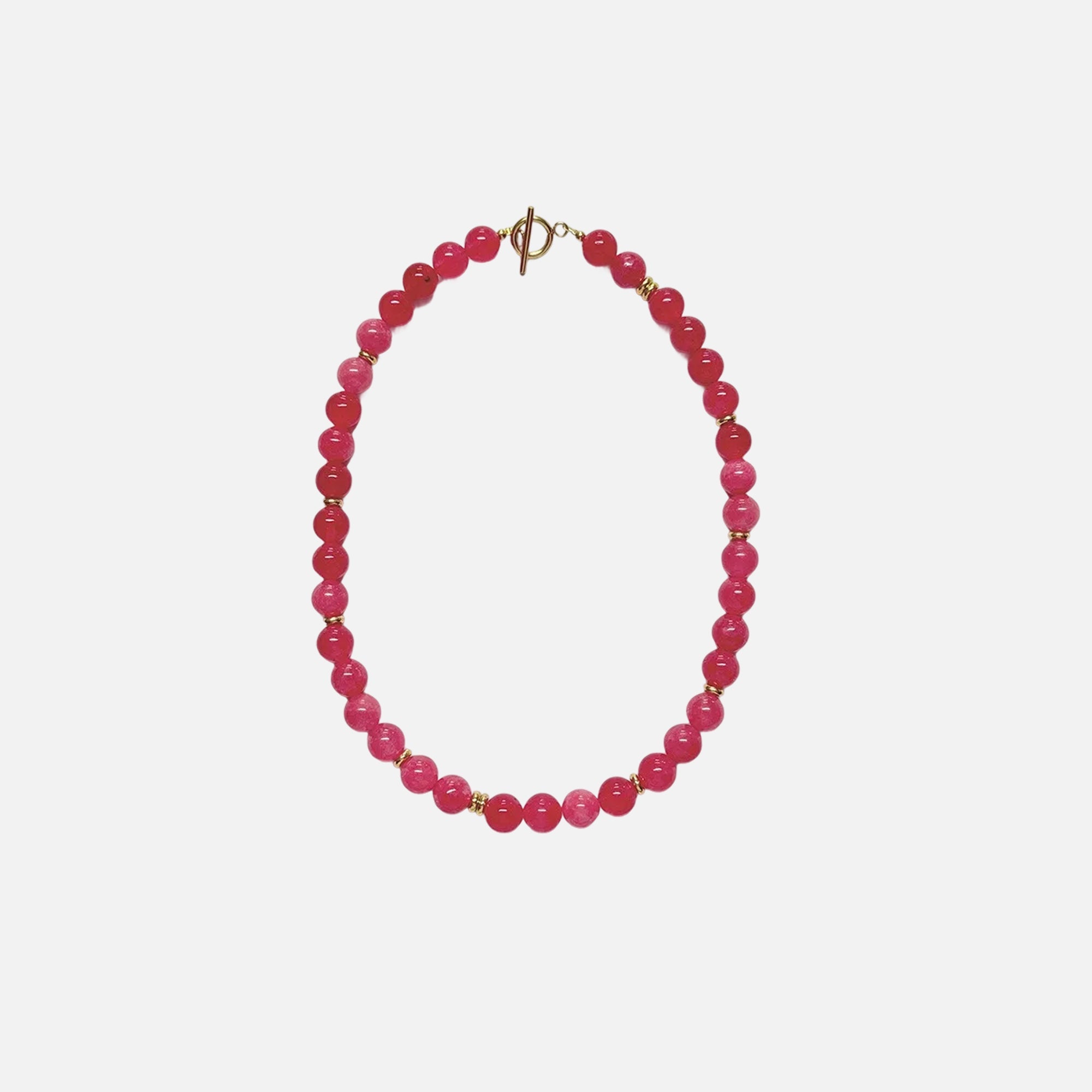 COLLANA GIROCOLLO CON PERLINE E CHIUSURA A PERNO