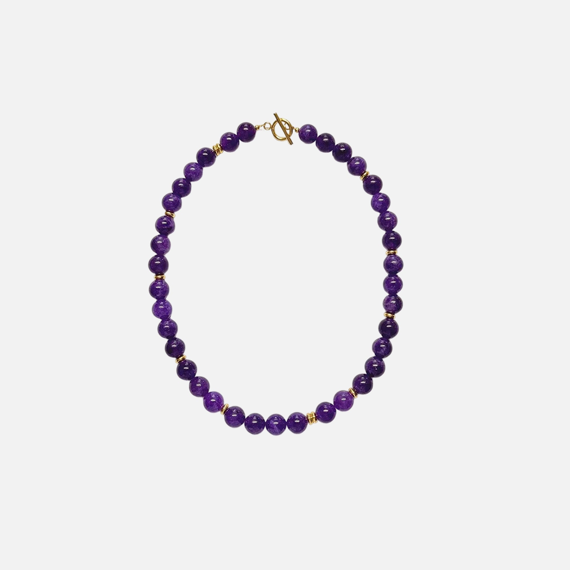 COLLANA GIROCOLLO CON PERLINE E CHIUSURA A PERNO
