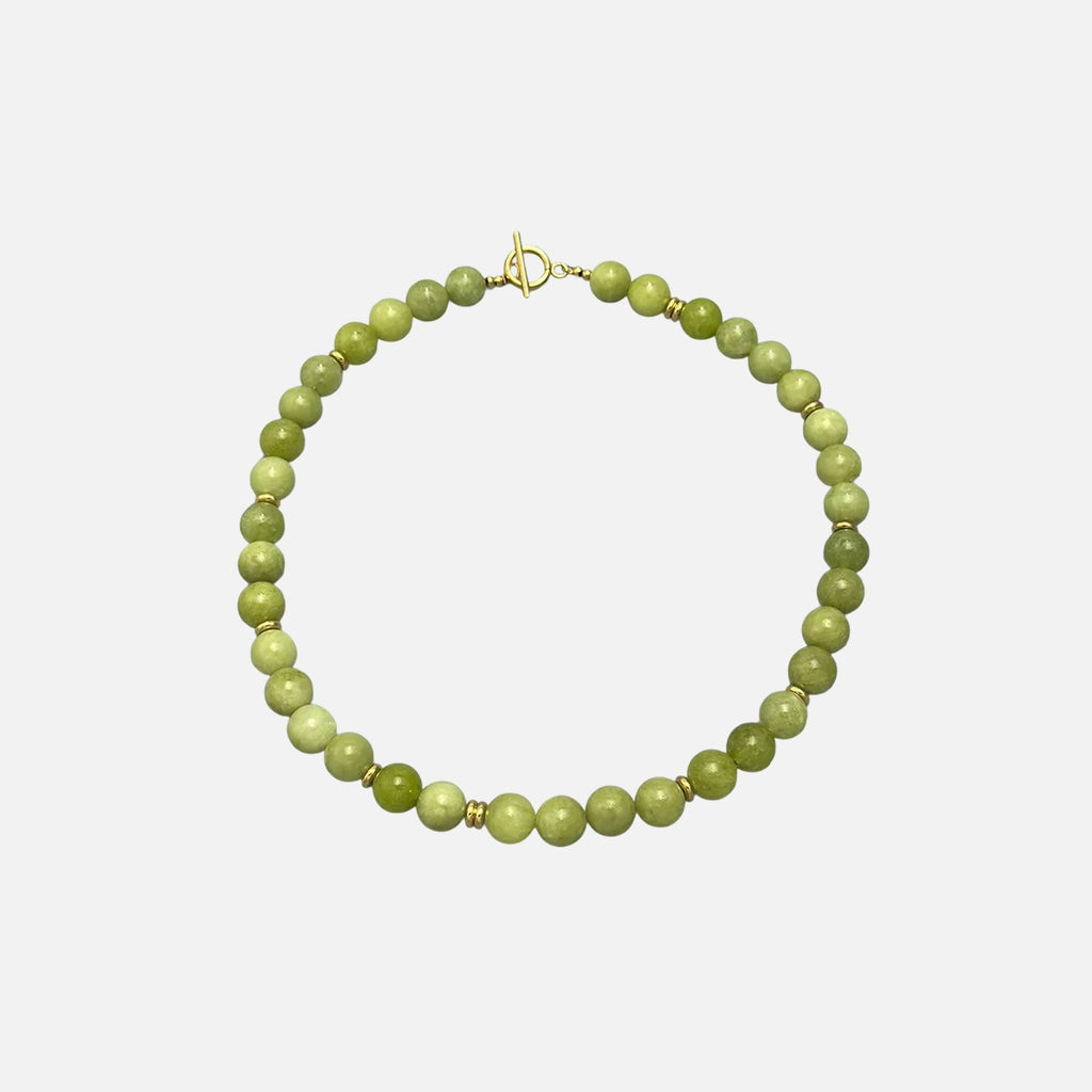 COLLANA GIROCOLLO CON PERLINE E CHIUSURA A PERNO