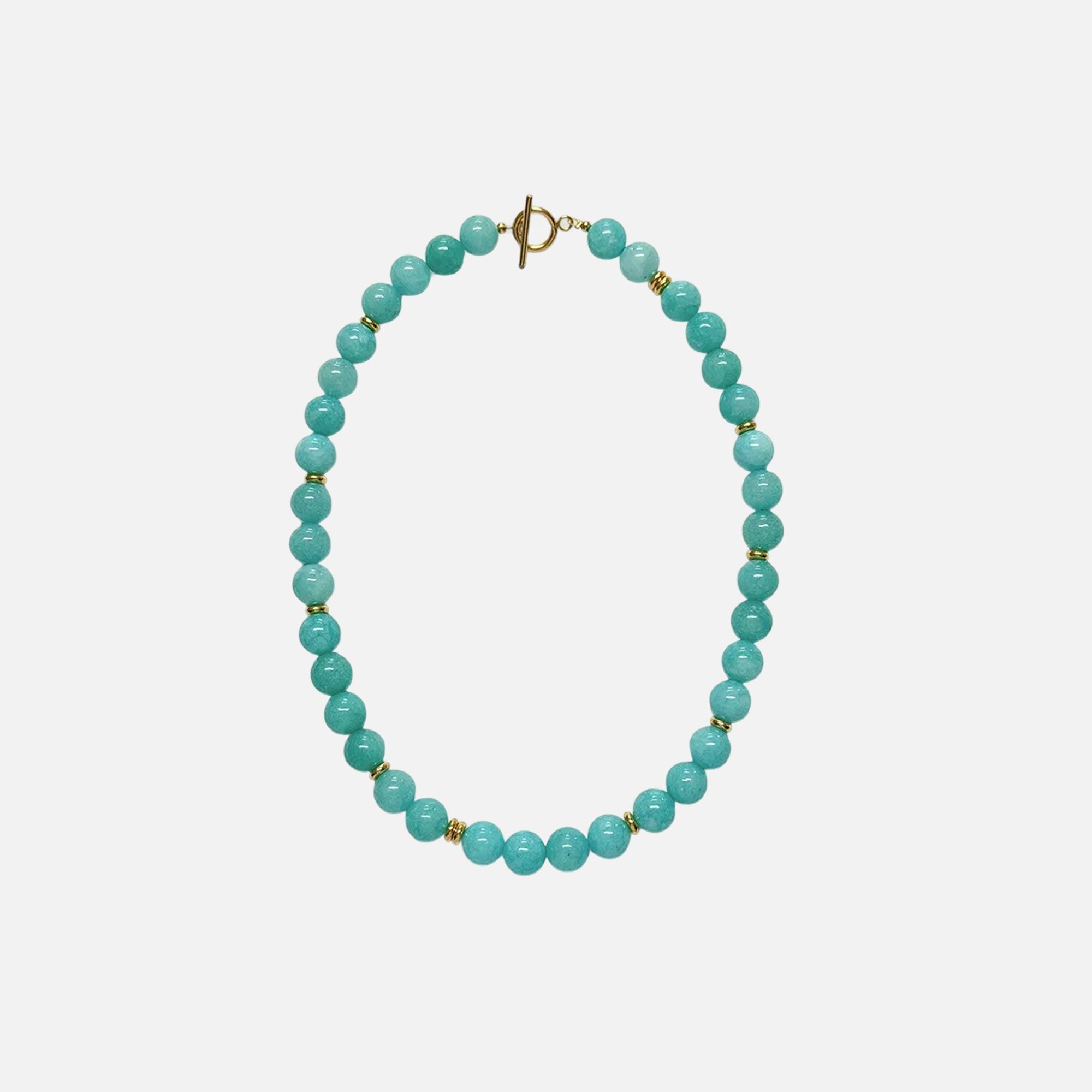 COLLANA GIROCOLLO CON PERLINE E CHIUSURA A PERNO