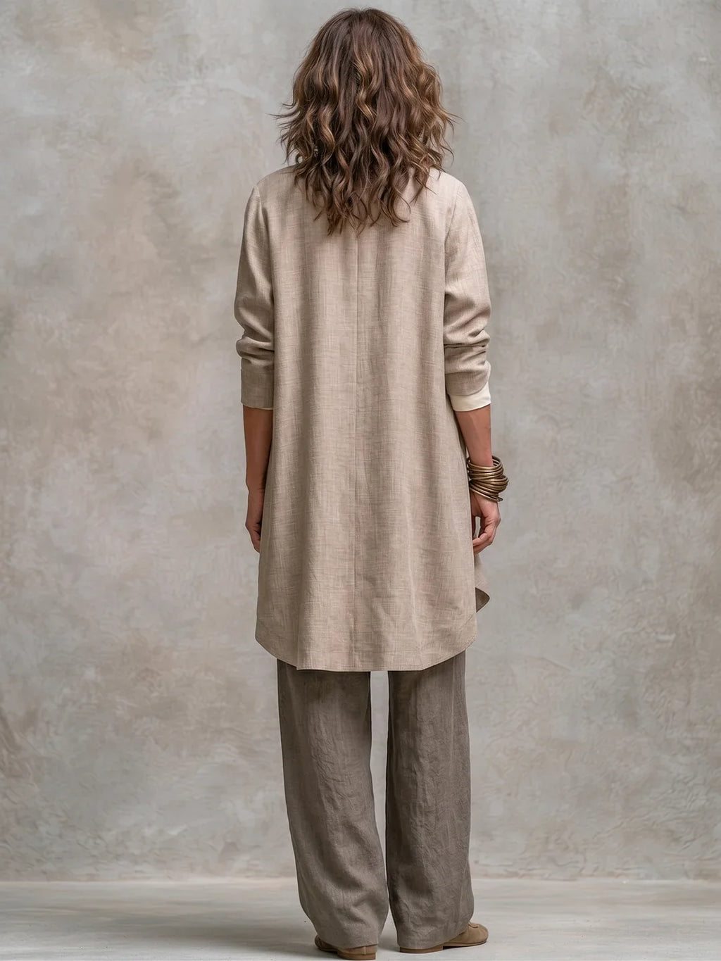 COSTANZA | SET DA TRE PEZZI CON PANTALONI PALAZZO