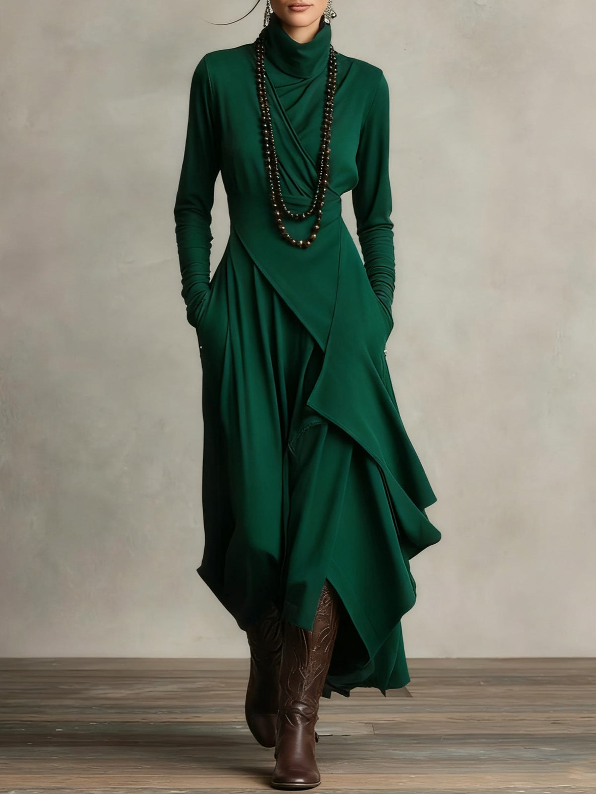 ARIELLE | ABITO CAMICIA VINTAGE ASIMMETRICO
