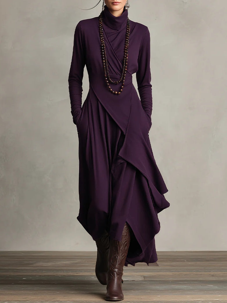 ARIELLE | ABITO CAMICIA VINTAGE ASIMMETRICO