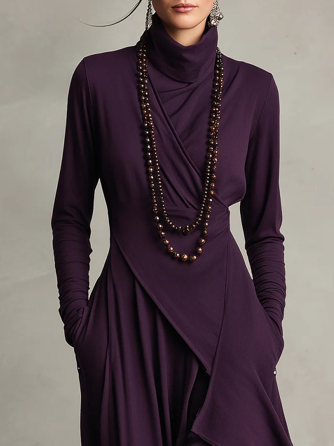 ARIELLE | ABITO CAMICIA VINTAGE ASIMMETRICO