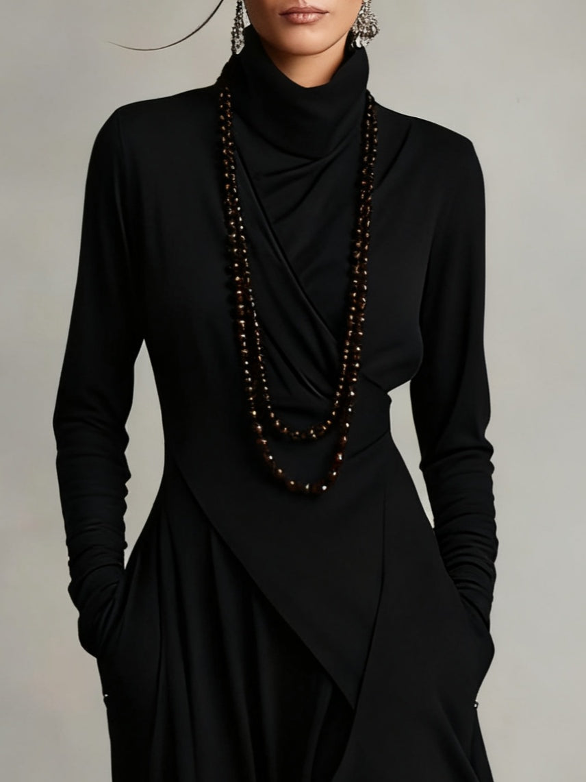 ARIELLE | ABITO CAMICIA VINTAGE ASIMMETRICO