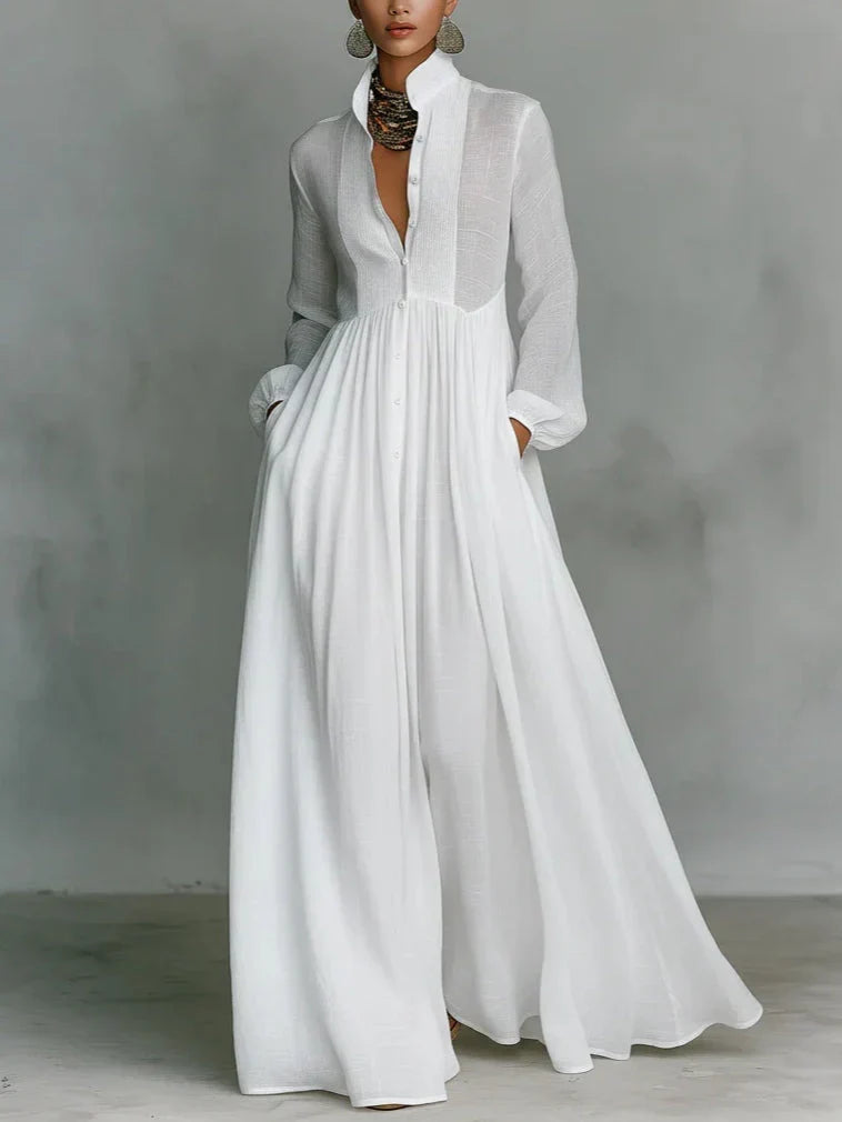 ALMA | VESTITO MAXI SENZA TEMPO CON SCOLLO ELEGANTE