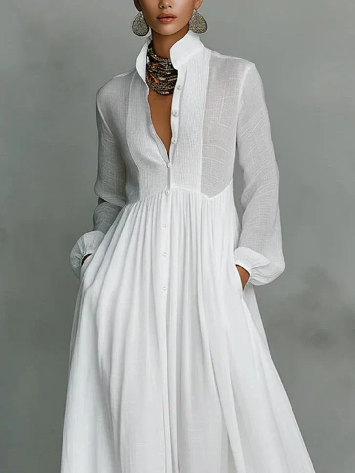 ALMA | VESTITO MAXI SENZA TEMPO CON SCOLLO ELEGANTE