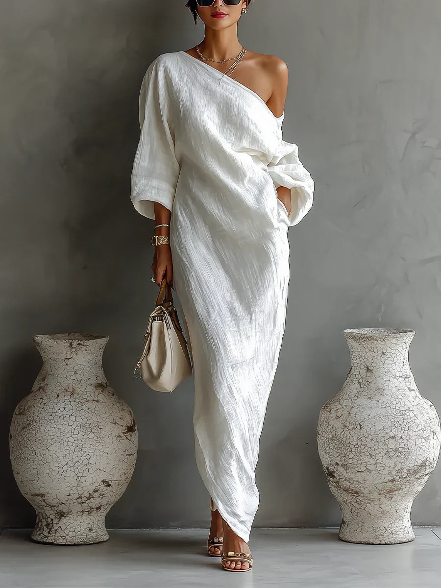 ALONDRA | ABITO ELEGANTE DAL DESIGN ASIMMETRICO