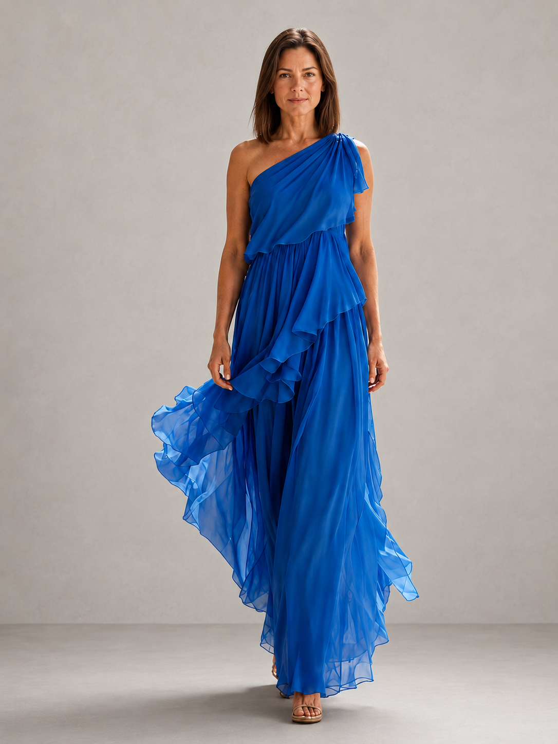 SCARLETT | MAXI MONOSPALLA CON BALZE