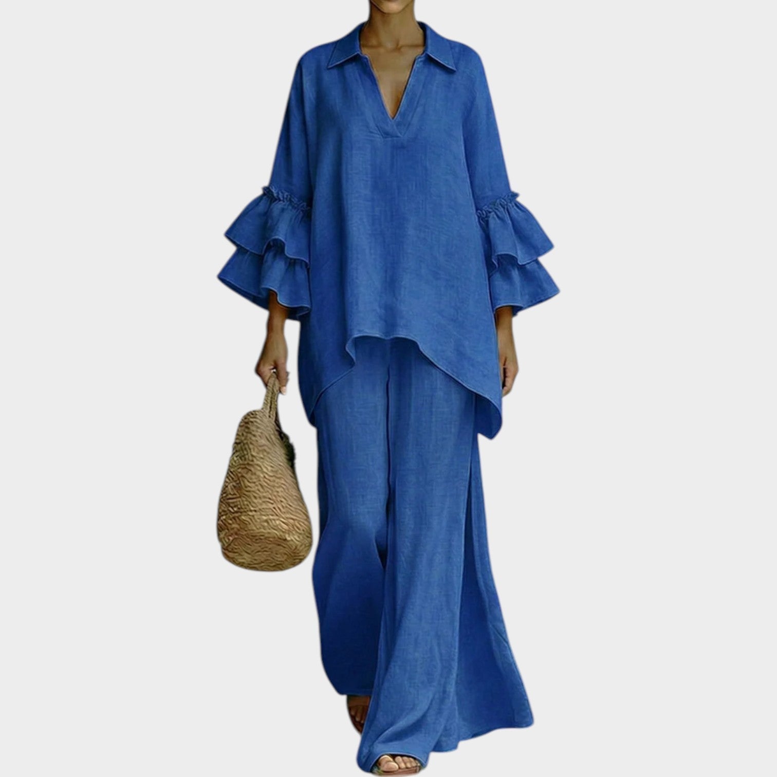 LEIRE | ELEGANTE COMPLETO COMPOSTO DA TOP E PANTALONI
