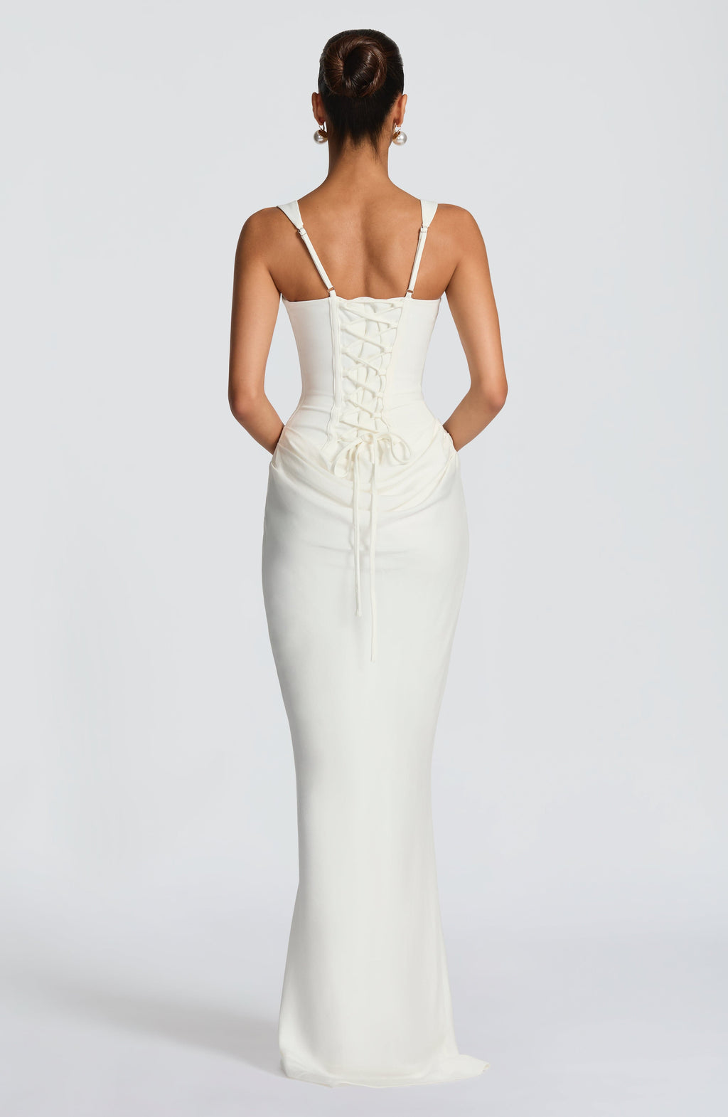 ÉLÉONORE | ABITO MAXI CON SCOLLO QUADRATO