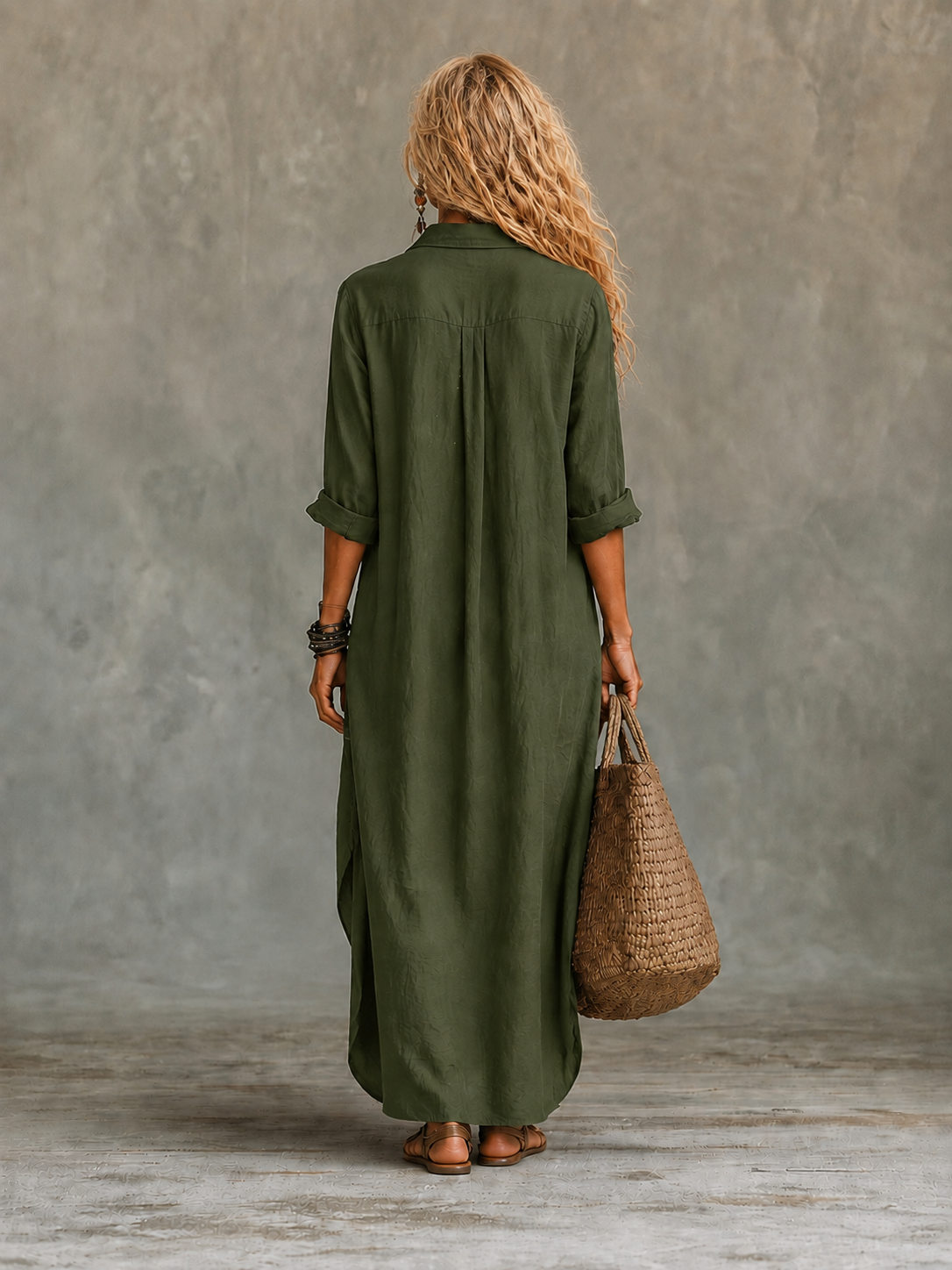 VIVIENNE | VESTITO LUNGO A BOTTONI