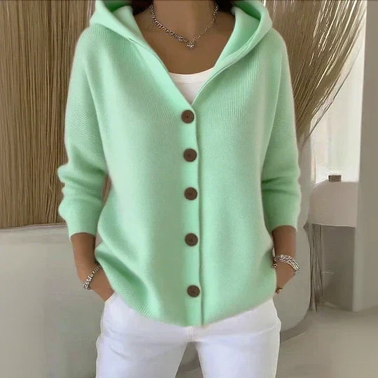 ROCÍO | GIACCA A MAGLIA CON CAPPUCCIO